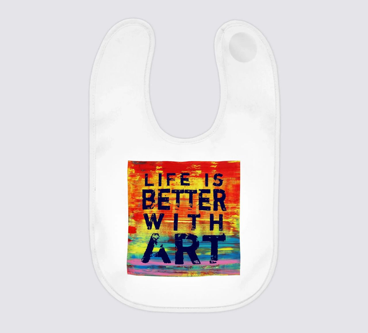 'Life is Better with Art' Farbenfrohe abstrakte Kunst bavaglino da Petra Lang