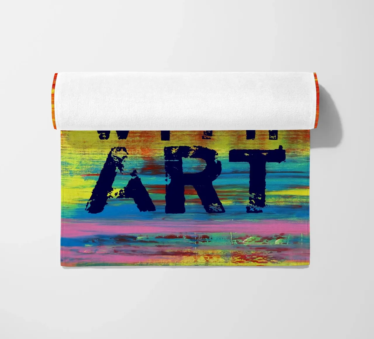 'Life is Better with Art' Farbenfrohe abstrakte Kunst toalla de playa de Petra Lang