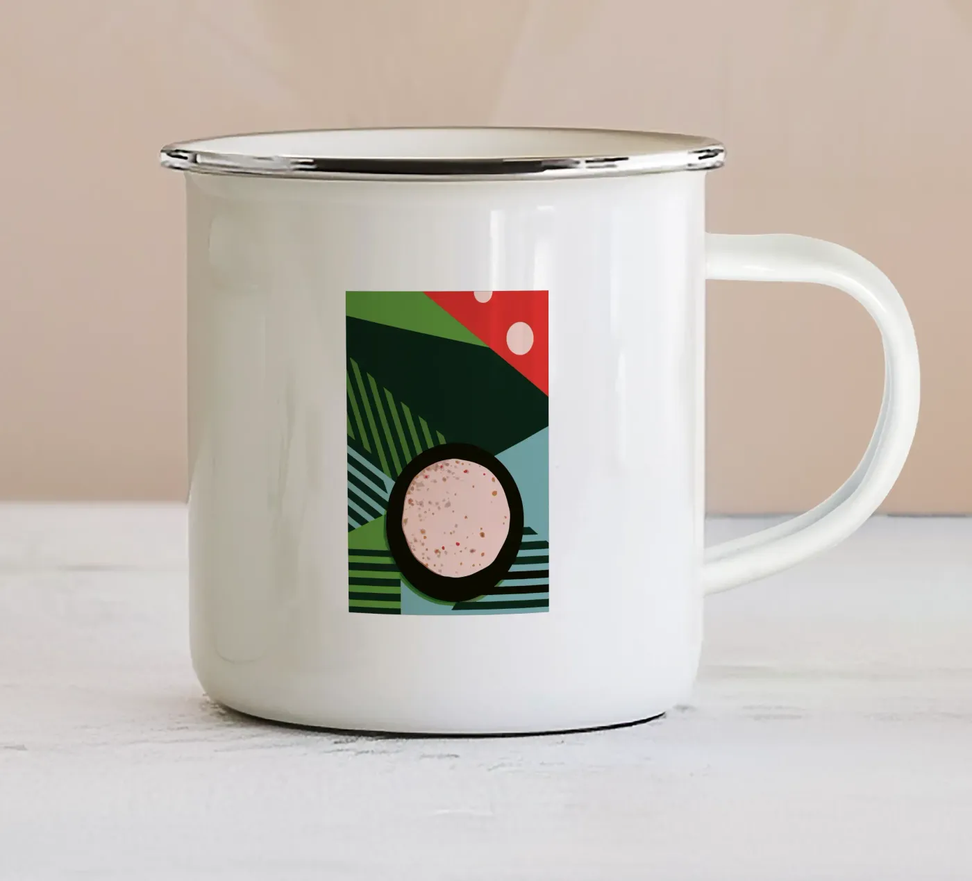 Brood emaille mok van LOOK DIFFERENT