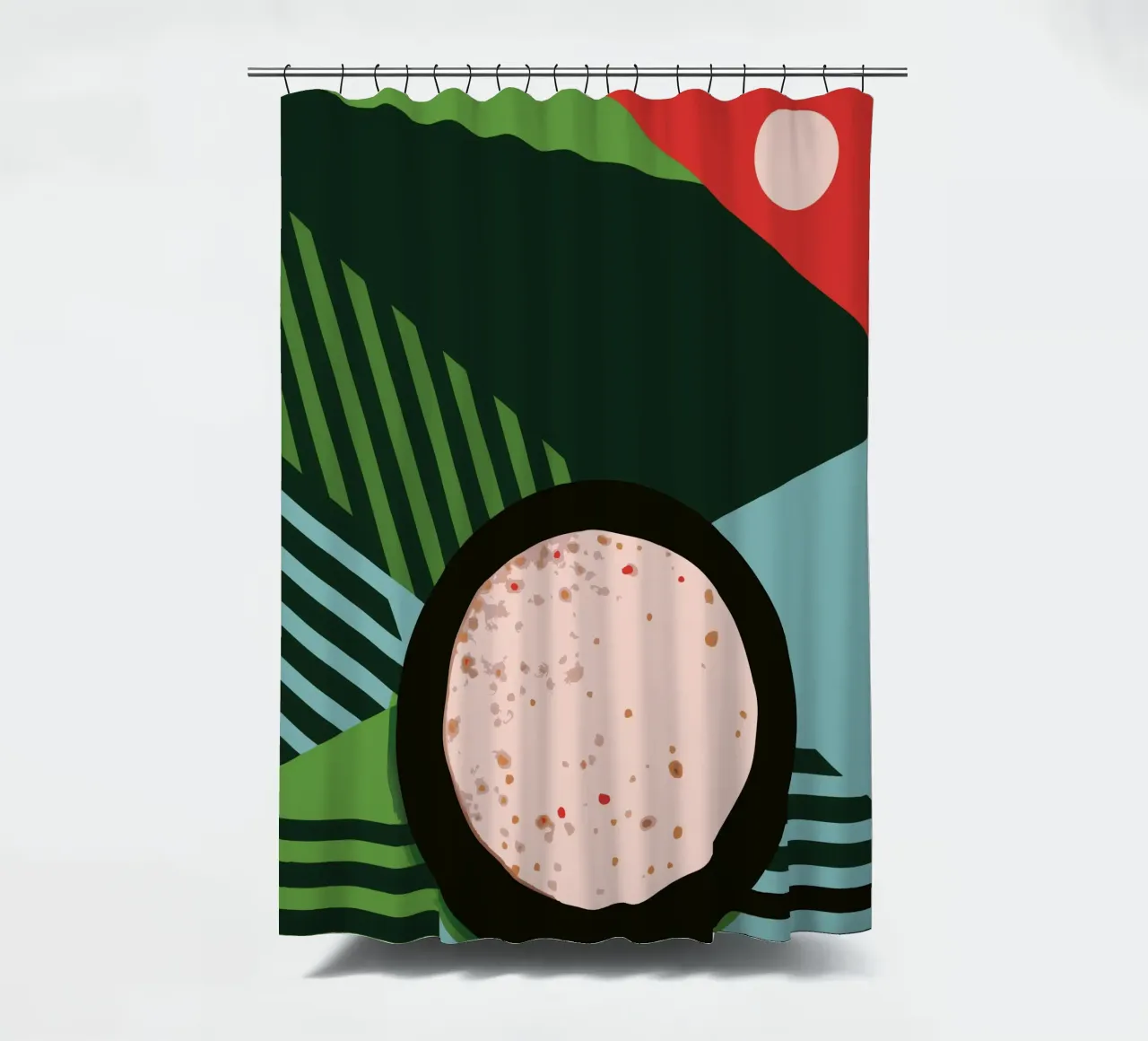 Brood douchegordijn van LOOK DIFFERENT