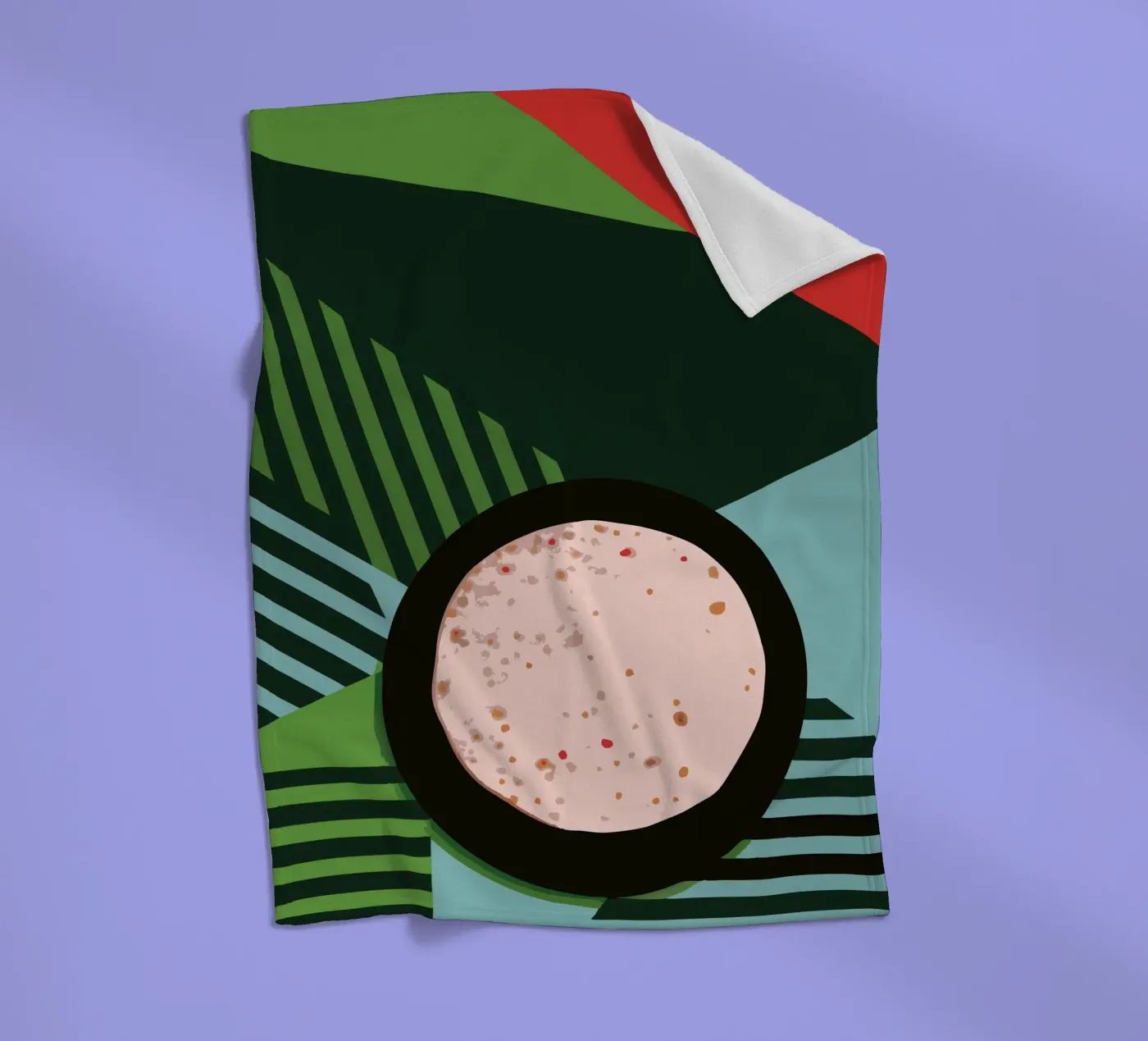 Bread fleece blanket by LOOK DIFFERENT