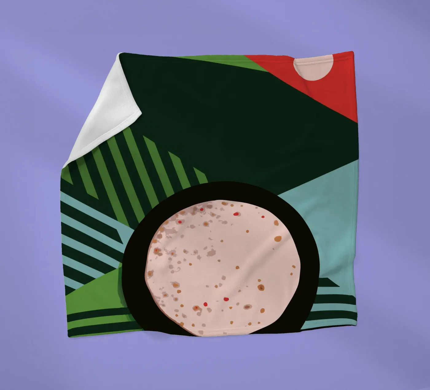 Bread fleece blanket by LOOK DIFFERENT