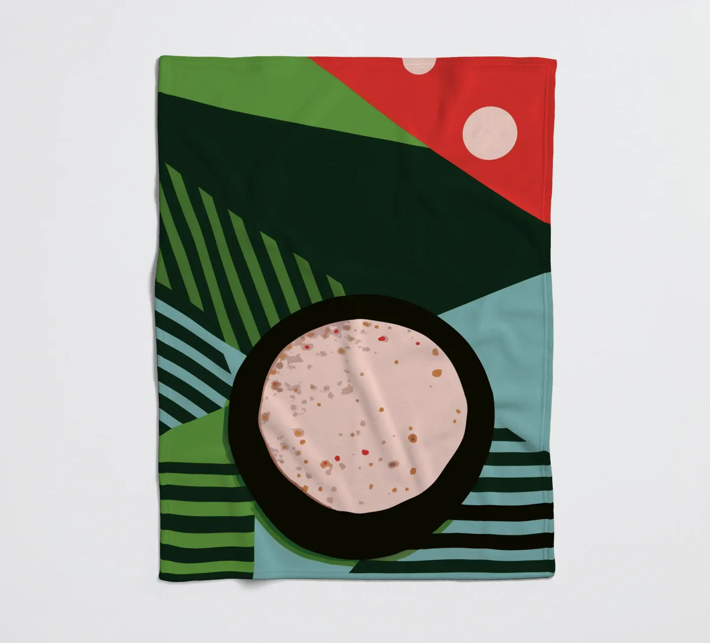 Bread fleece blanket by LOOK DIFFERENT