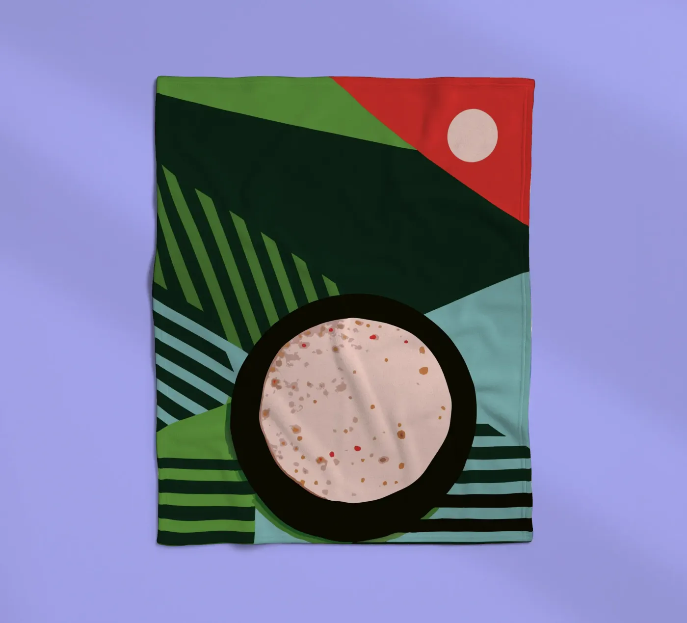 Bread fleece blanket by LOOK DIFFERENT