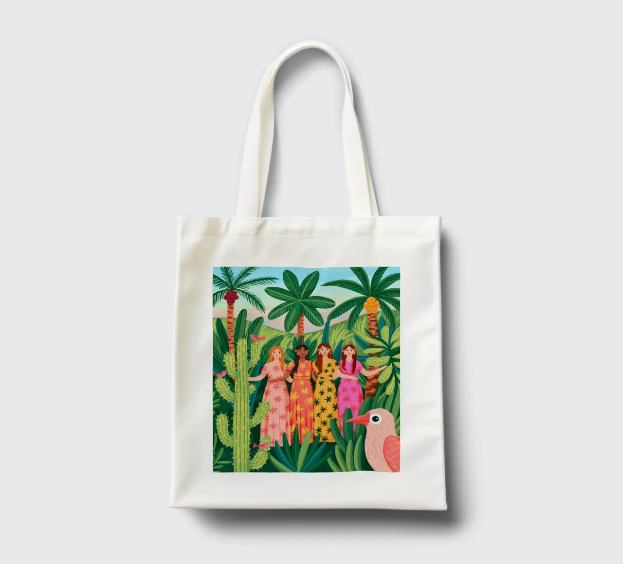 Tropical Harmony tote bag by Murni Strokes