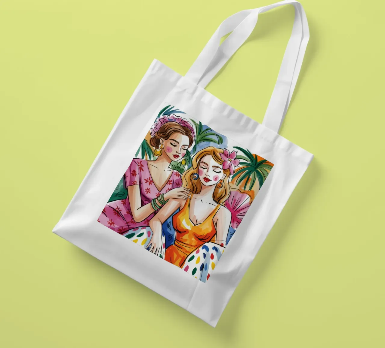 Amicizia senza tempo borsa in juta da Murni Strokes