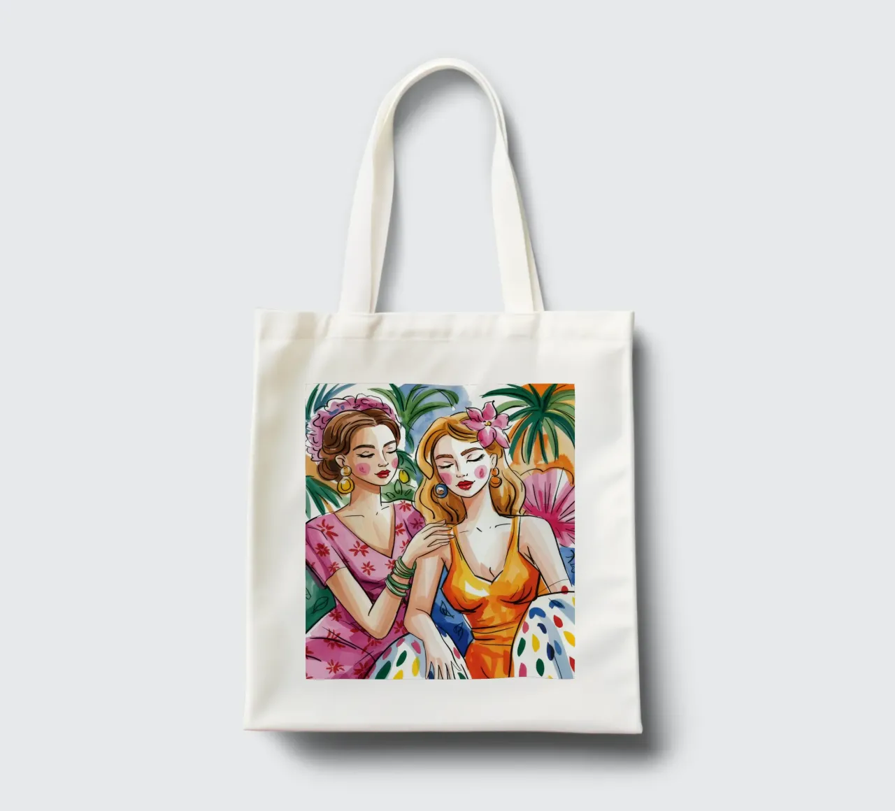 Amicizia senza tempo borsa in juta da Murni Strokes
