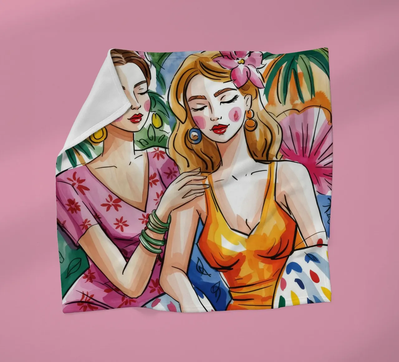 Amicizia senza tempo coperta in pile da Murni Strokes