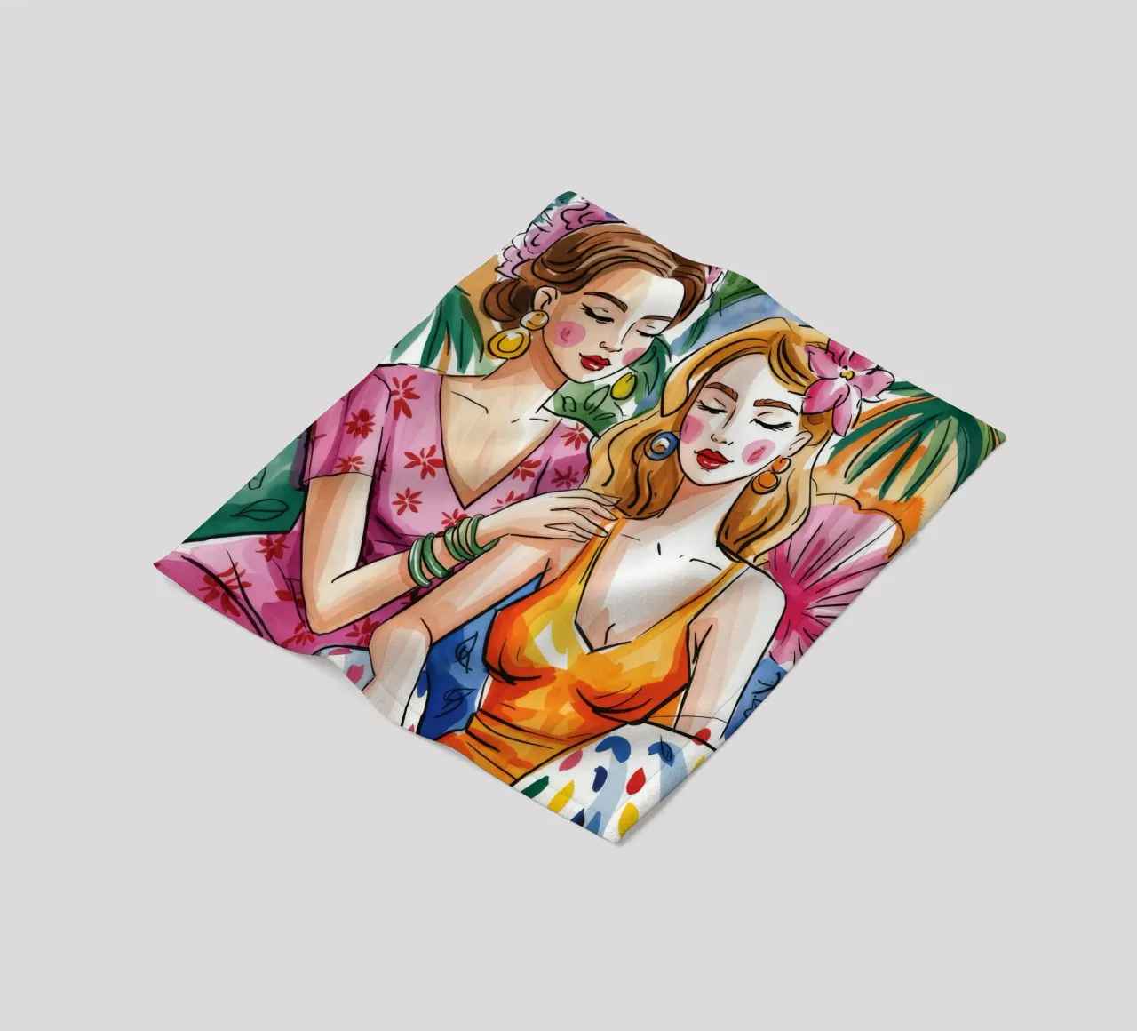 Amicizia senza tempo coperta in pile da Murni Strokes