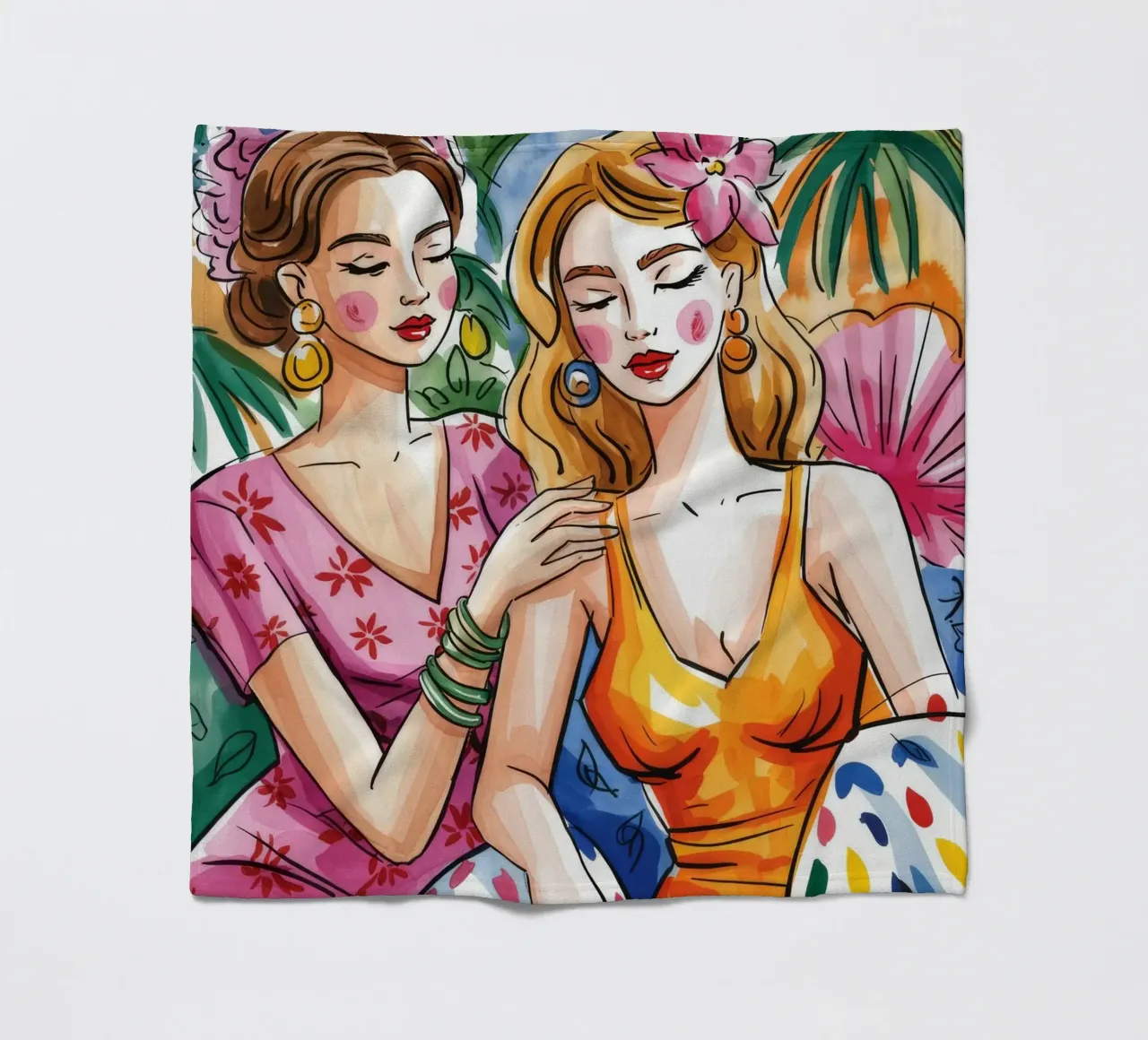 Amicizia senza tempo coperta in pile da Murni Strokes
