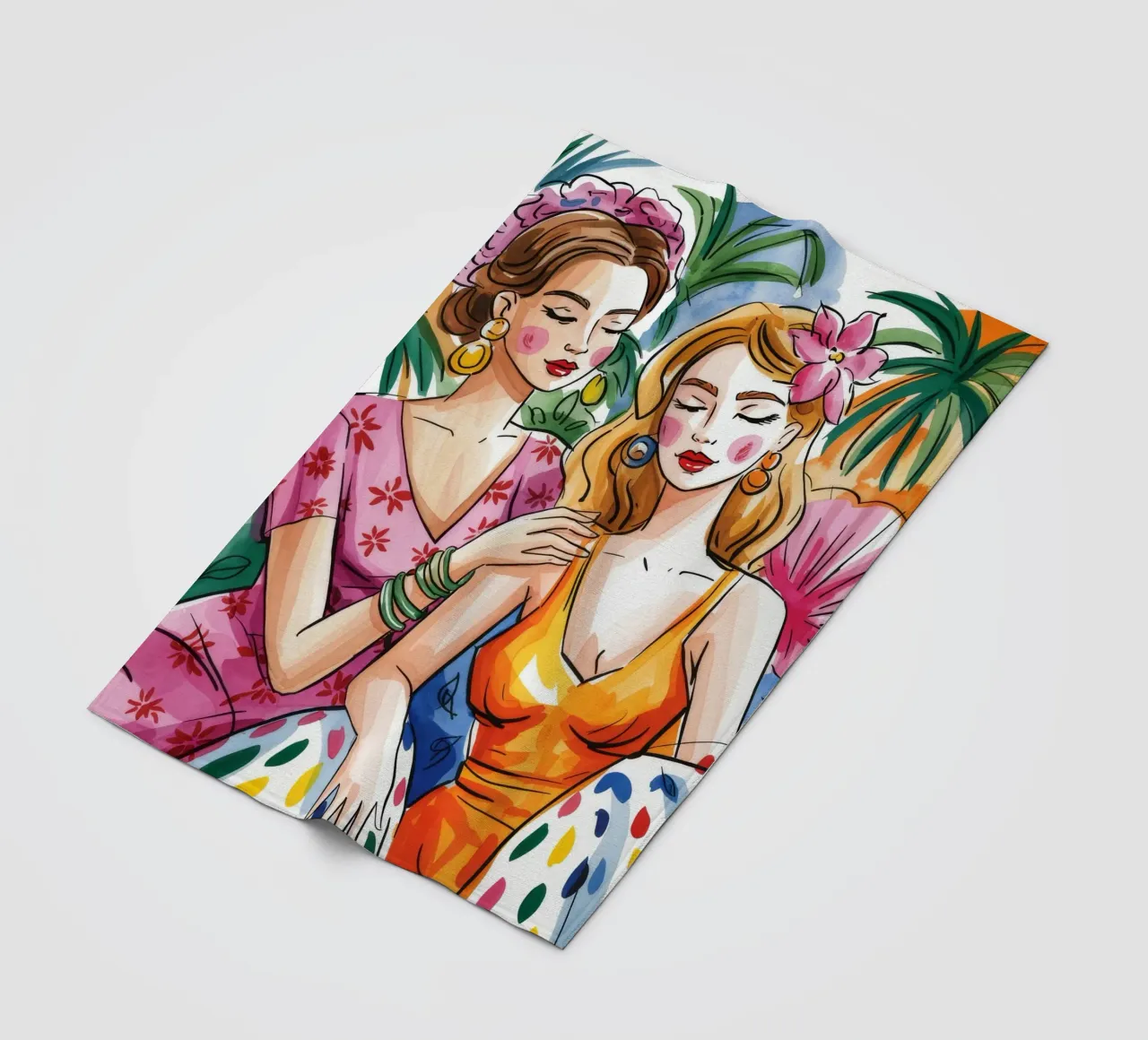 Amicizia senza tempo coperta in pile da Murni Strokes