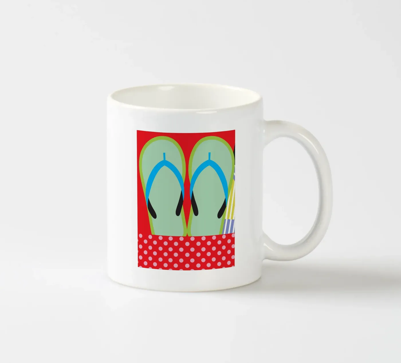 Flip Flops ceramic mug by LOOK DIFFERENT
