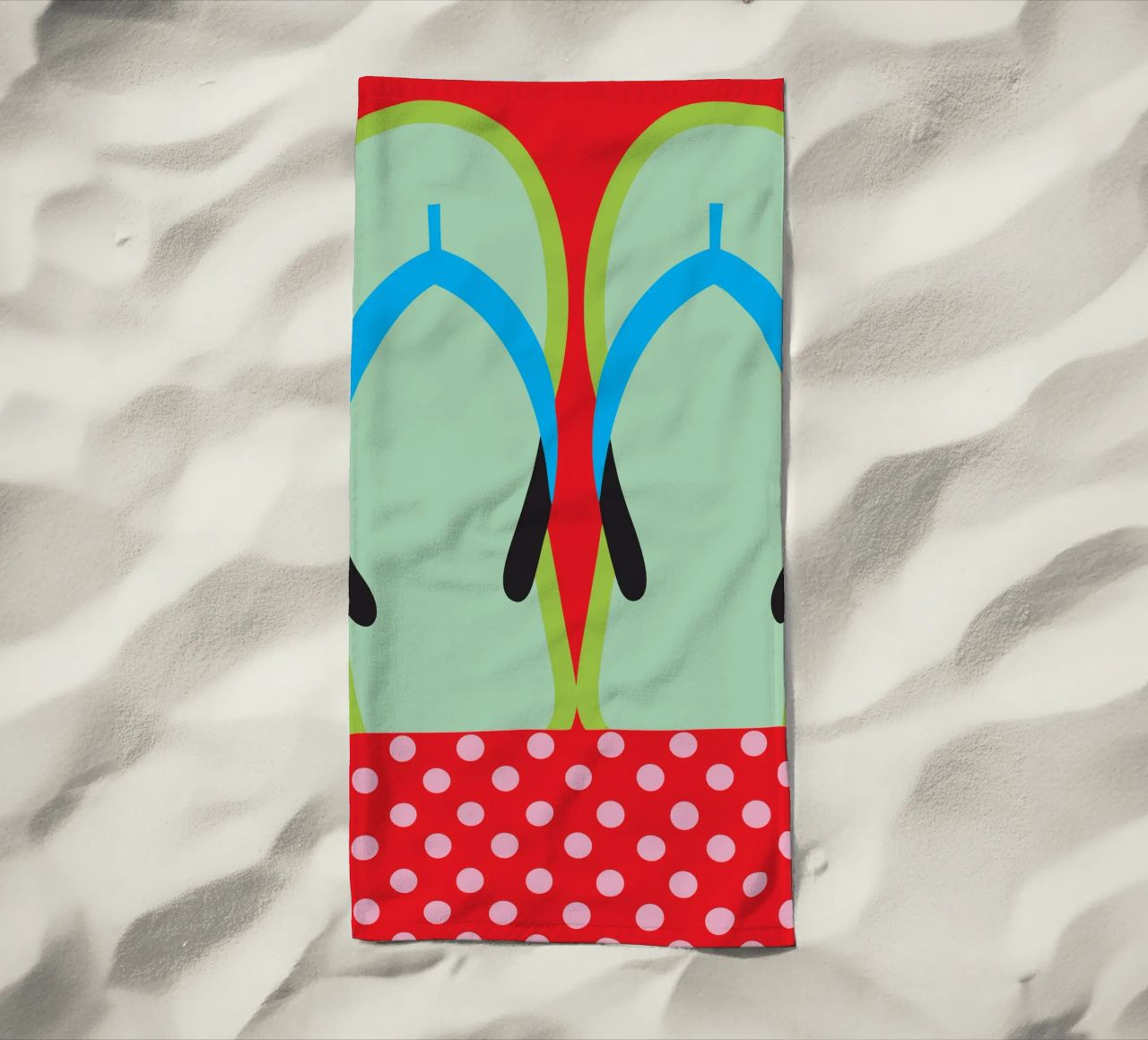 Tongs serviette de plage de LOOK DIFFERENT