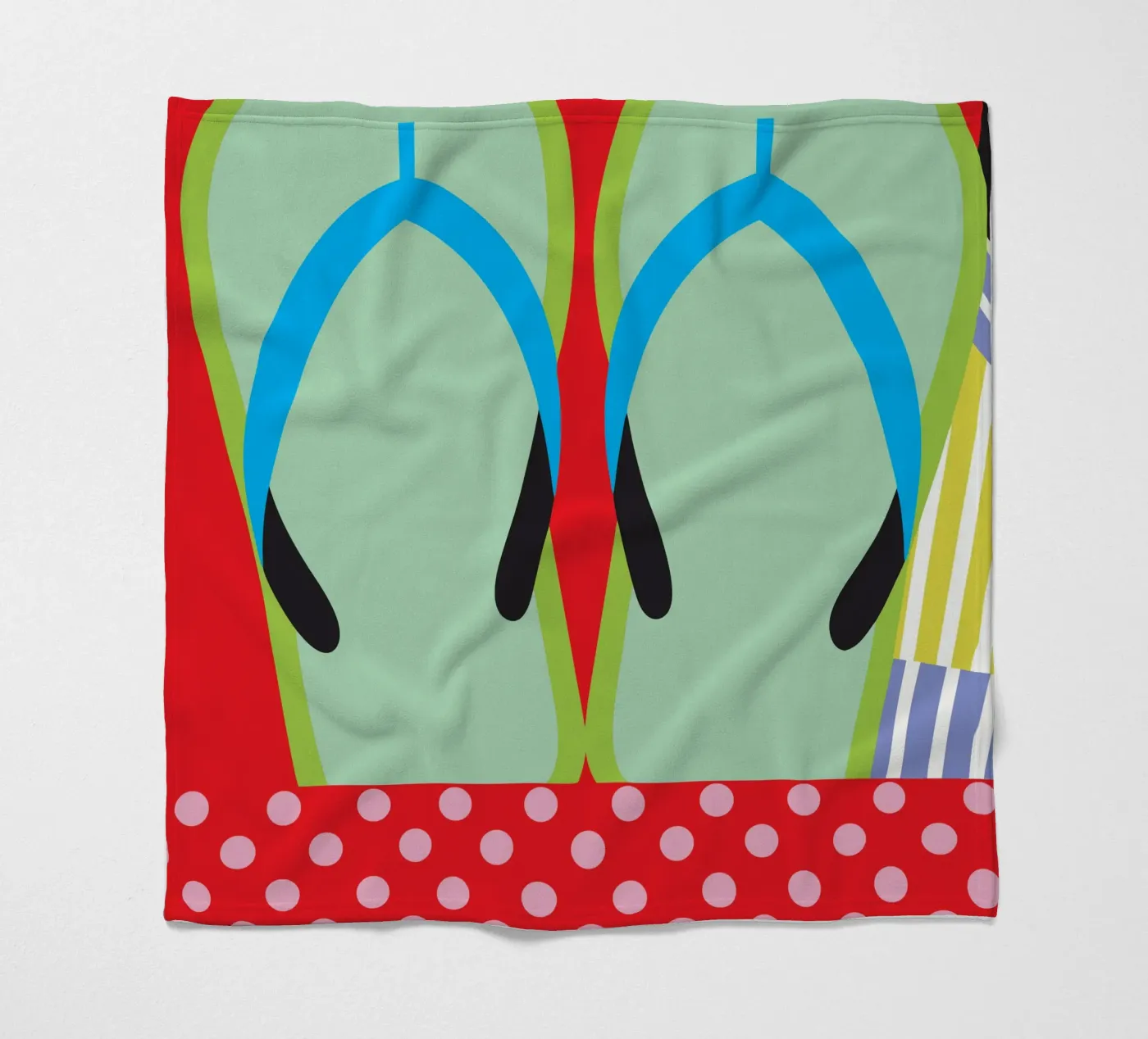 Flip Flops Fleecedecke von LOOK DIFFERENT
