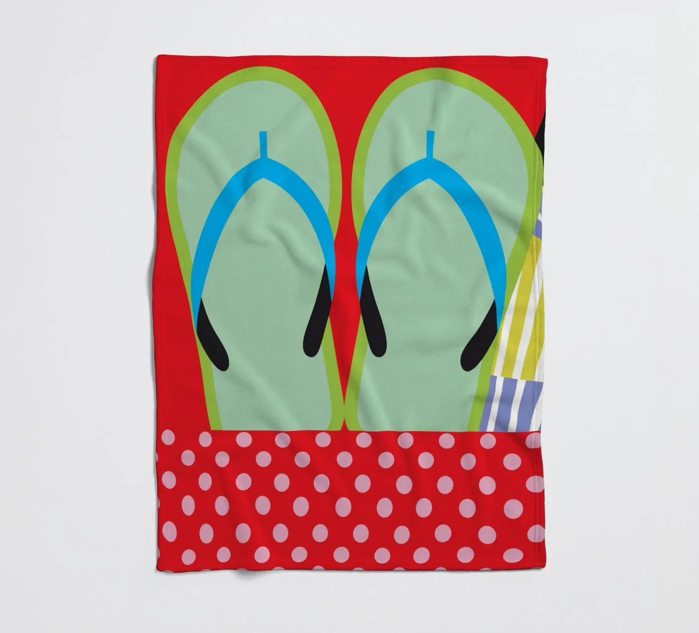 Flip Flops Fleecedecke von LOOK DIFFERENT