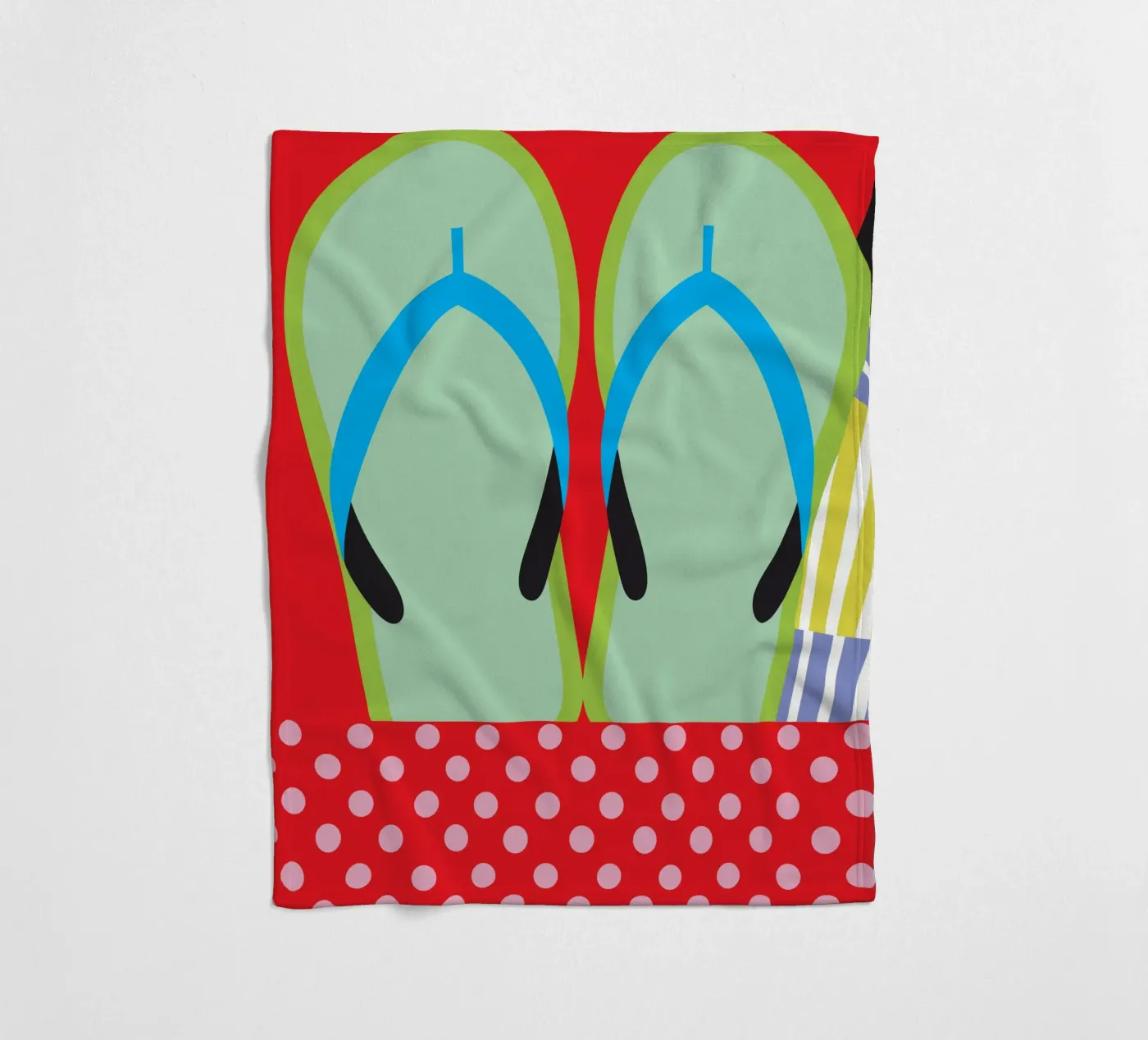 Flip Flops Fleecedecke von LOOK DIFFERENT