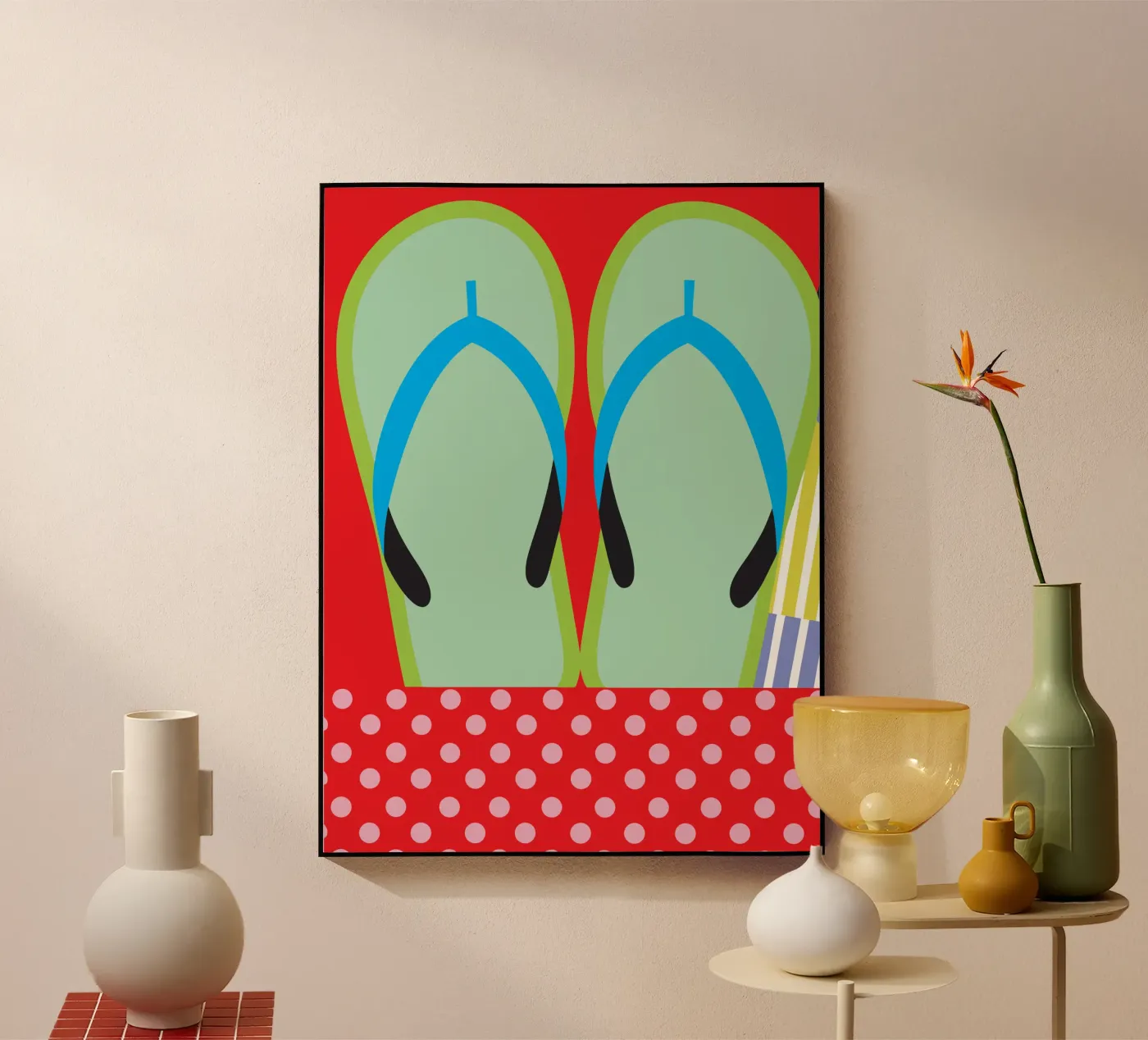 Flip Flops acrylic glass by LOOK DIFFERENT