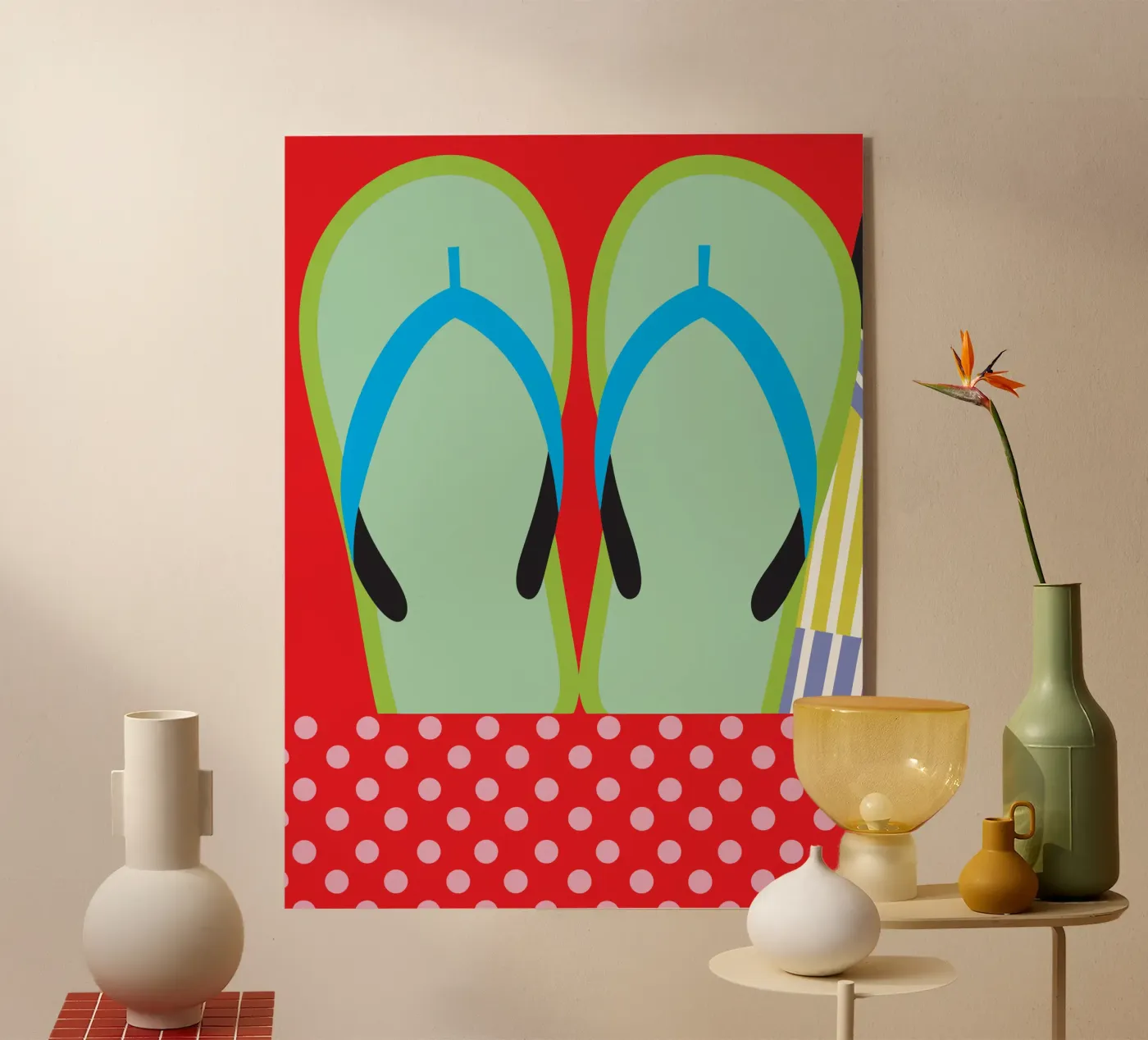 Flip Flops acrylic glass by LOOK DIFFERENT