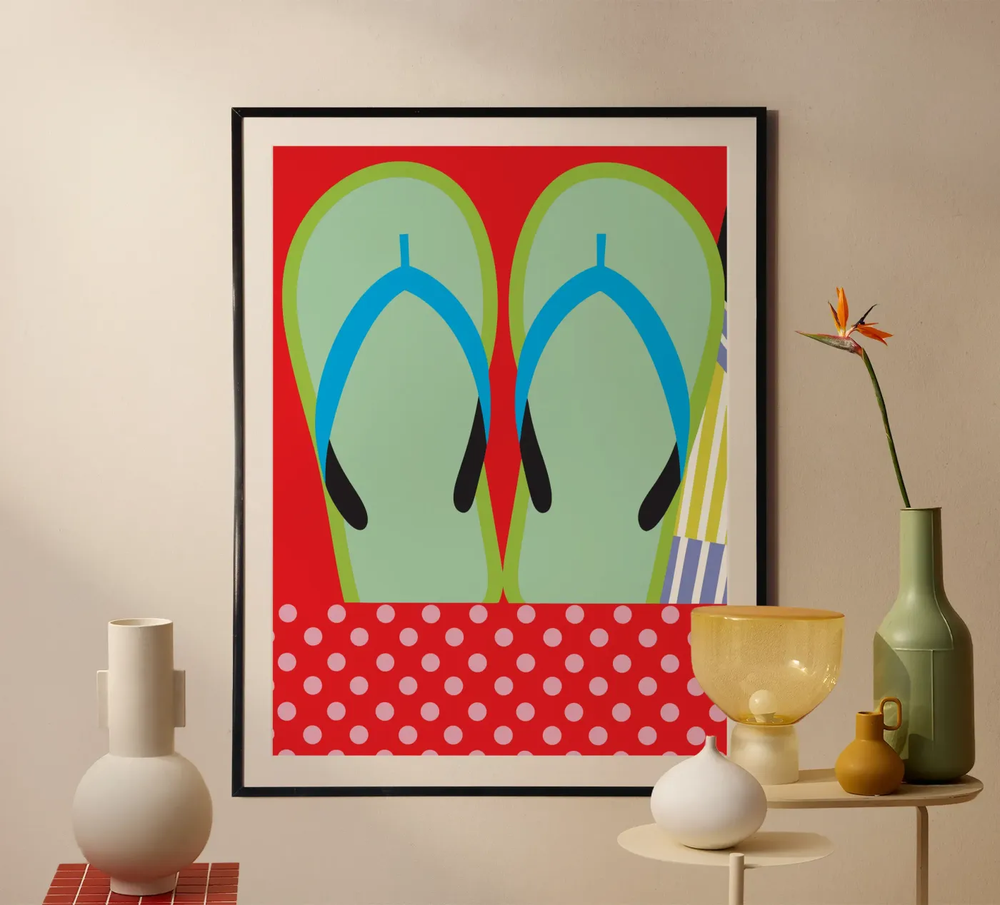 Flip Flops poster by LOOK DIFFERENT