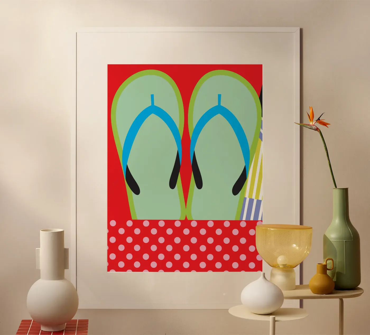 Flip Flops poster by LOOK DIFFERENT