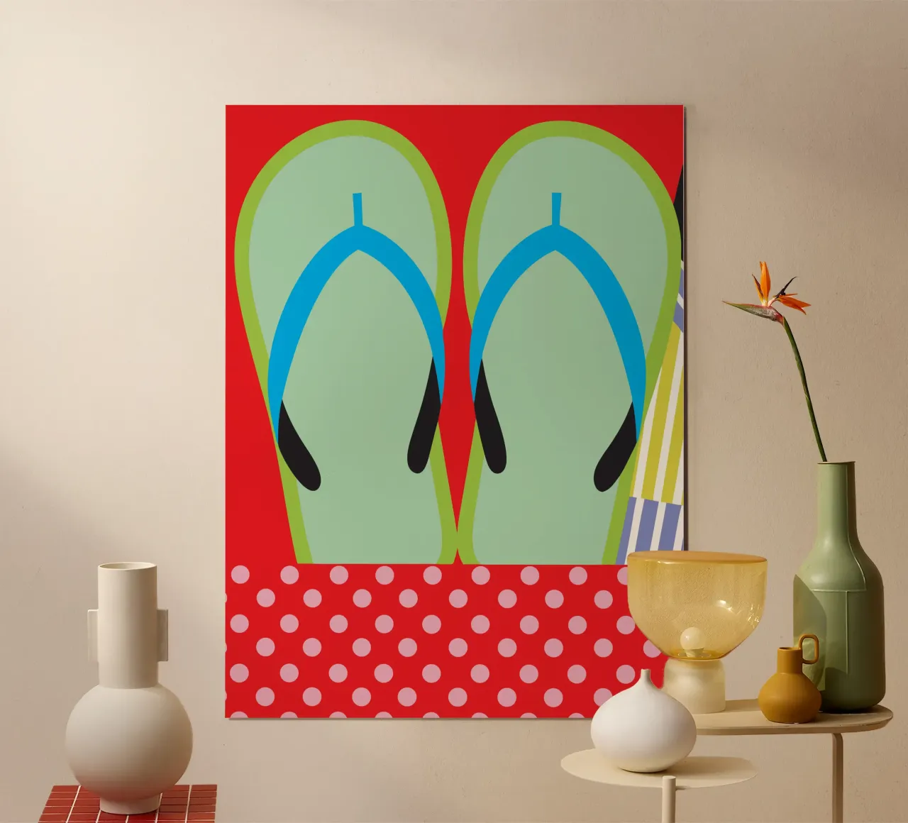 Flip Flops Poster von LOOK DIFFERENT