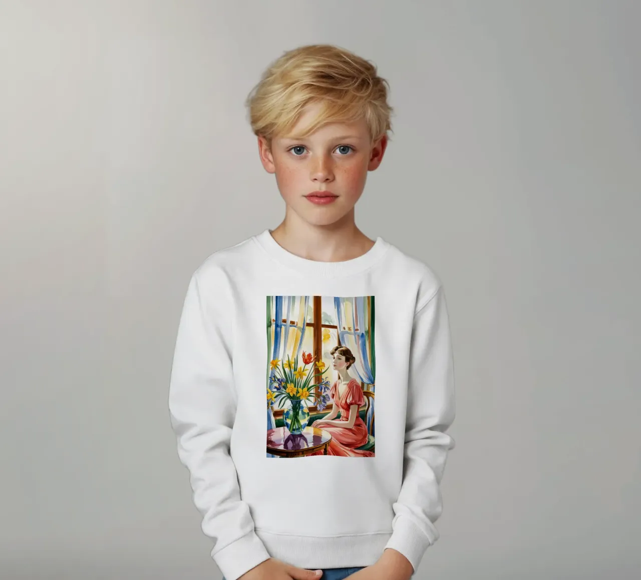 Momento di riflessione felpa bambino da Murni Strokes