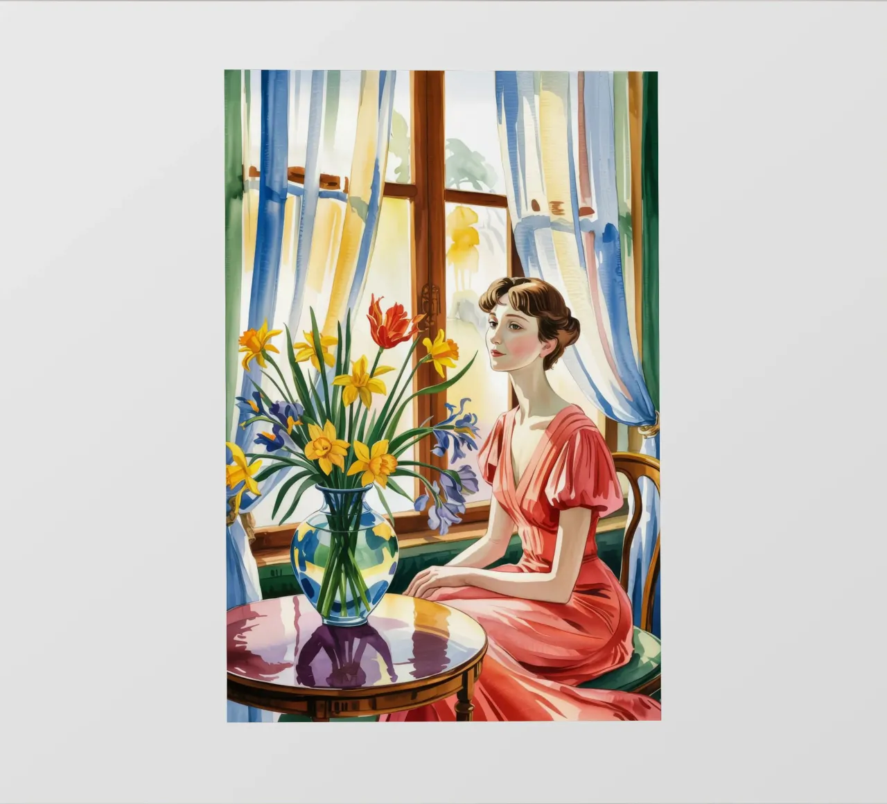 Momento di riflessione telo in pvc da Murni Strokes