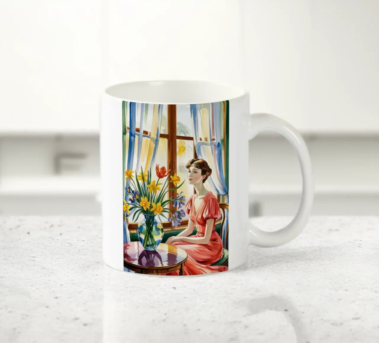 Momento di riflessione tazza in ceramica da Murni Strokes
