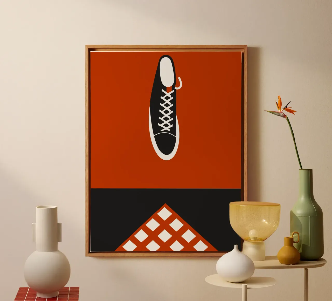 Scarpa tela con Cornice a cassetta da LOOK DIFFERENT