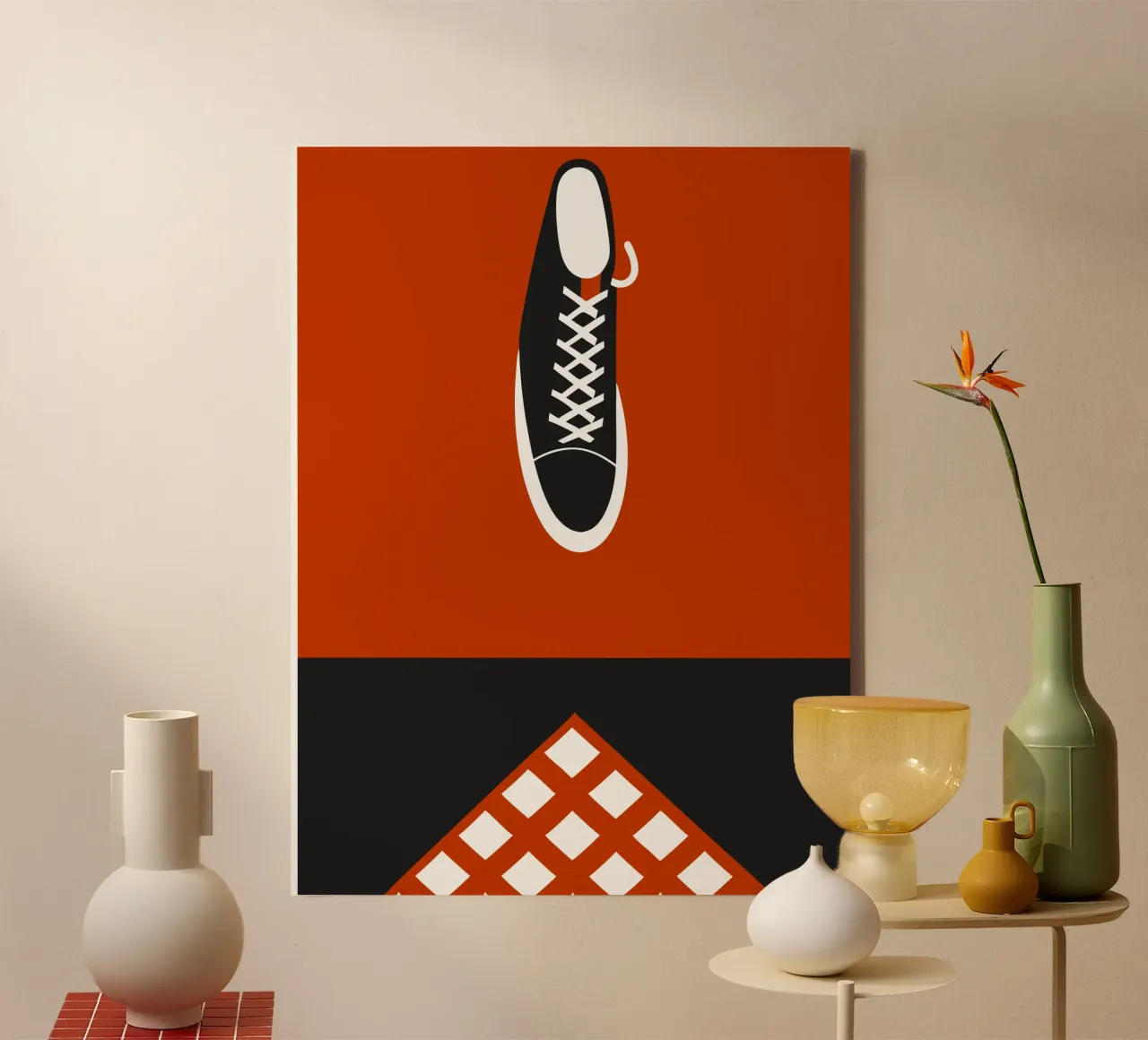 Scarpa tela con Cornice a cassetta da LOOK DIFFERENT