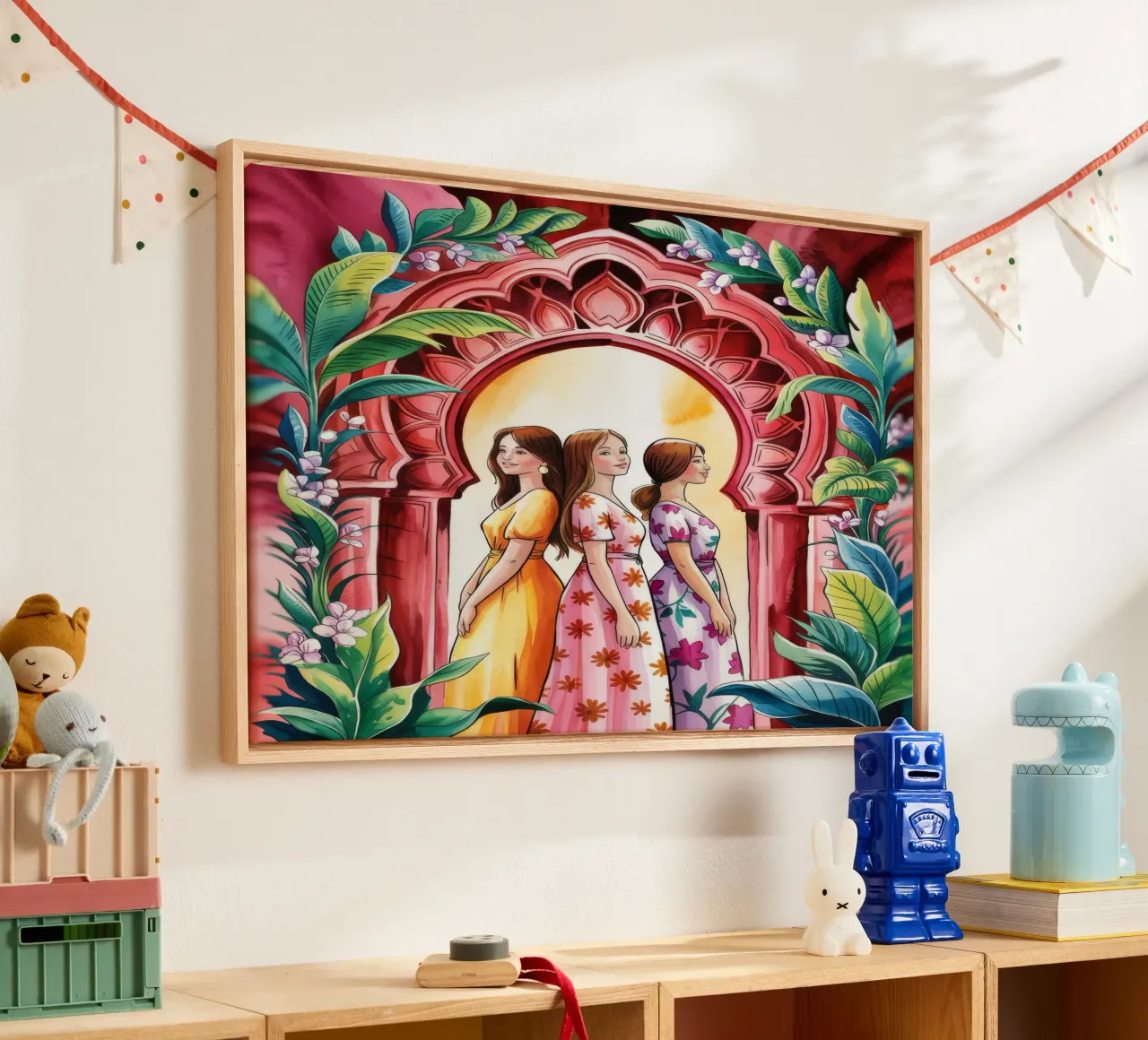 Enchanted Archway canvas with Floater frame by Murni Strokes