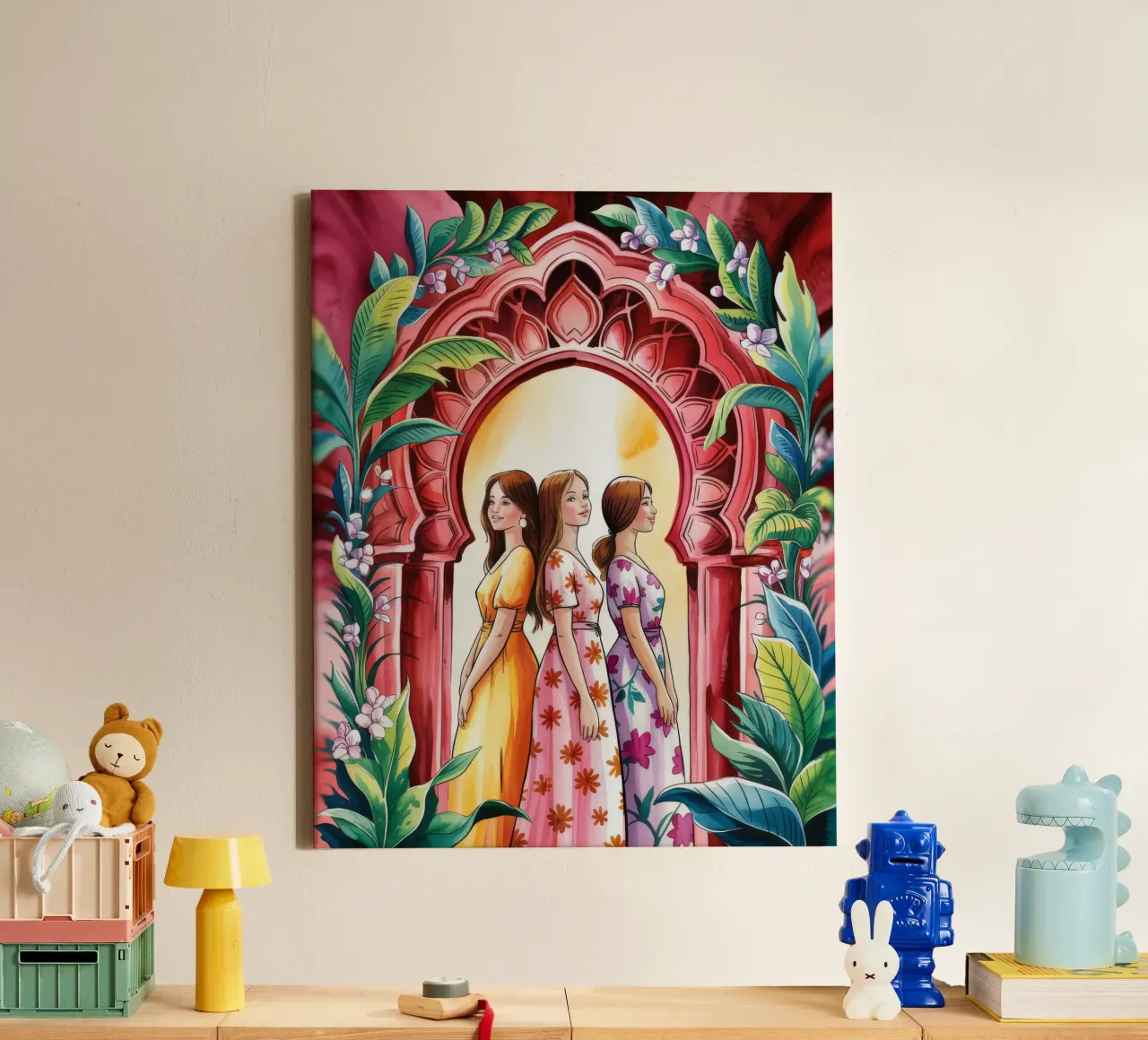 Enchanted Archway canvas with Floater frame by Murni Strokes