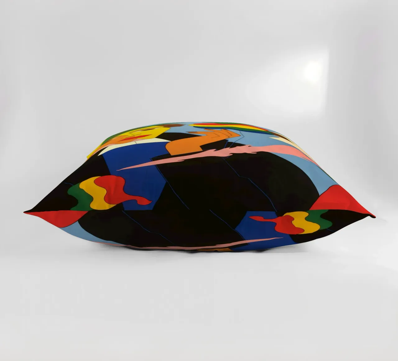 Sinfonia astratta di colori cuscino da Murni Strokes