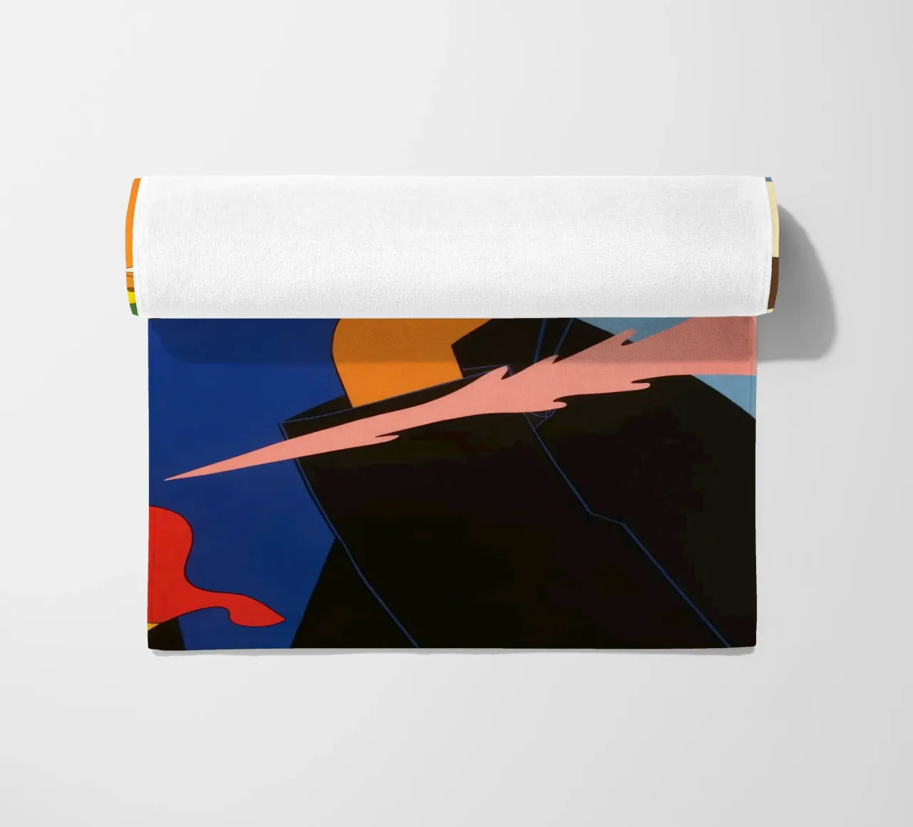 Abstracte kleurensymfonie strandhanddoek van Murni Strokes
