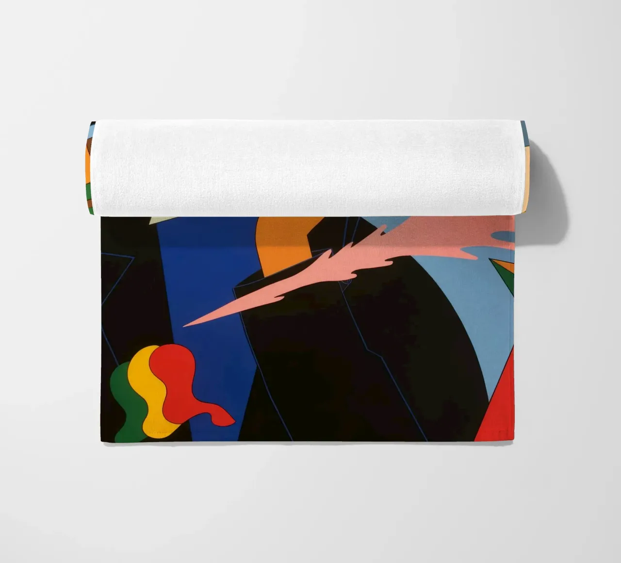 Abstracte kleurensymfonie strandhanddoek van Murni Strokes