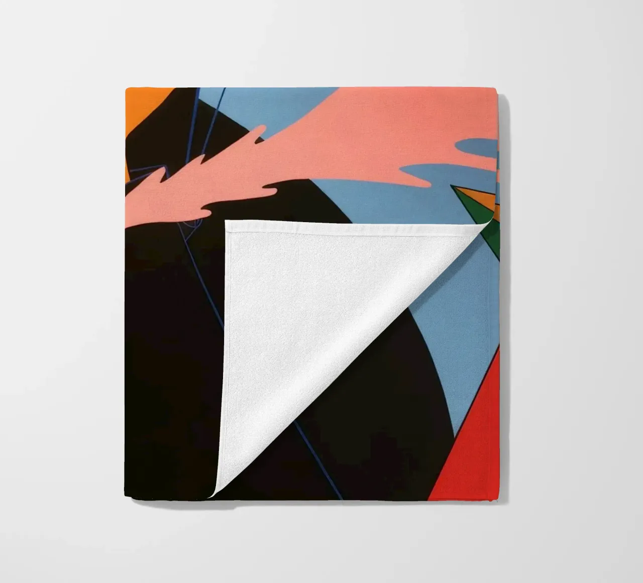 Abstracte kleurensymfonie strandhanddoek van Murni Strokes