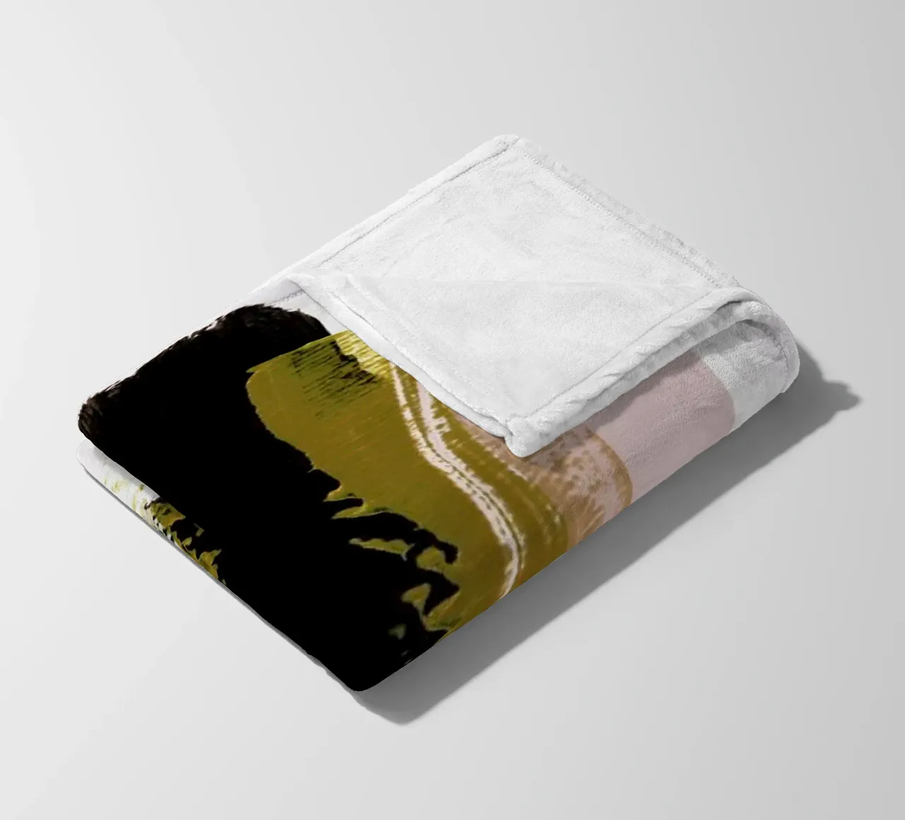 Brush Strokes 17 coperta in pile da IRIS LEHNHARDT FINE ART
