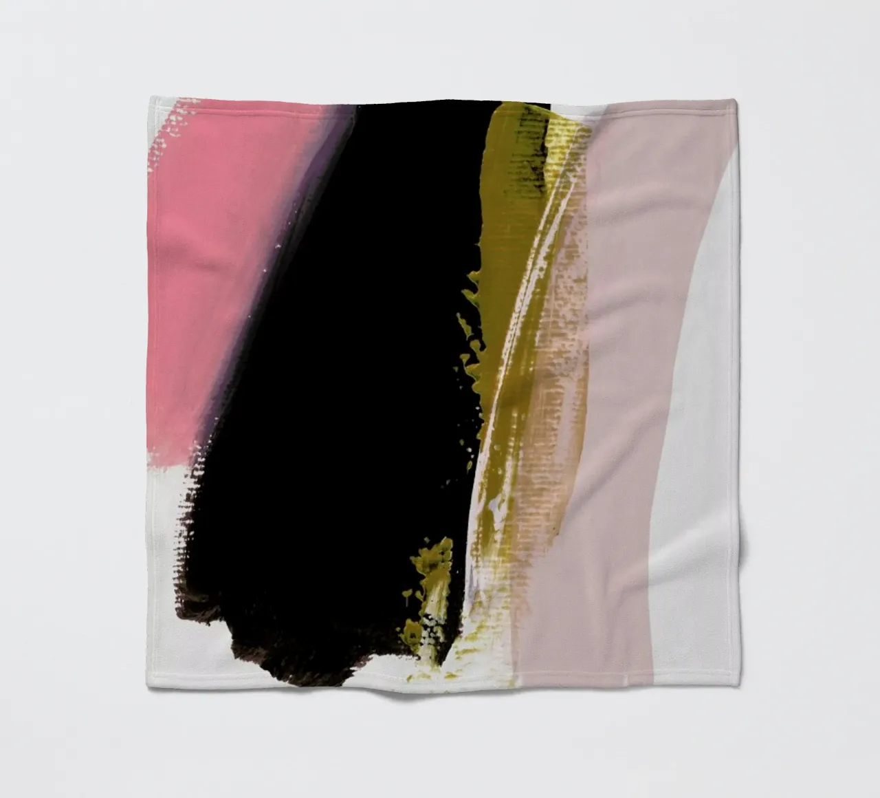 Brush Strokes 17 coperta in pile da IRIS LEHNHARDT FINE ART