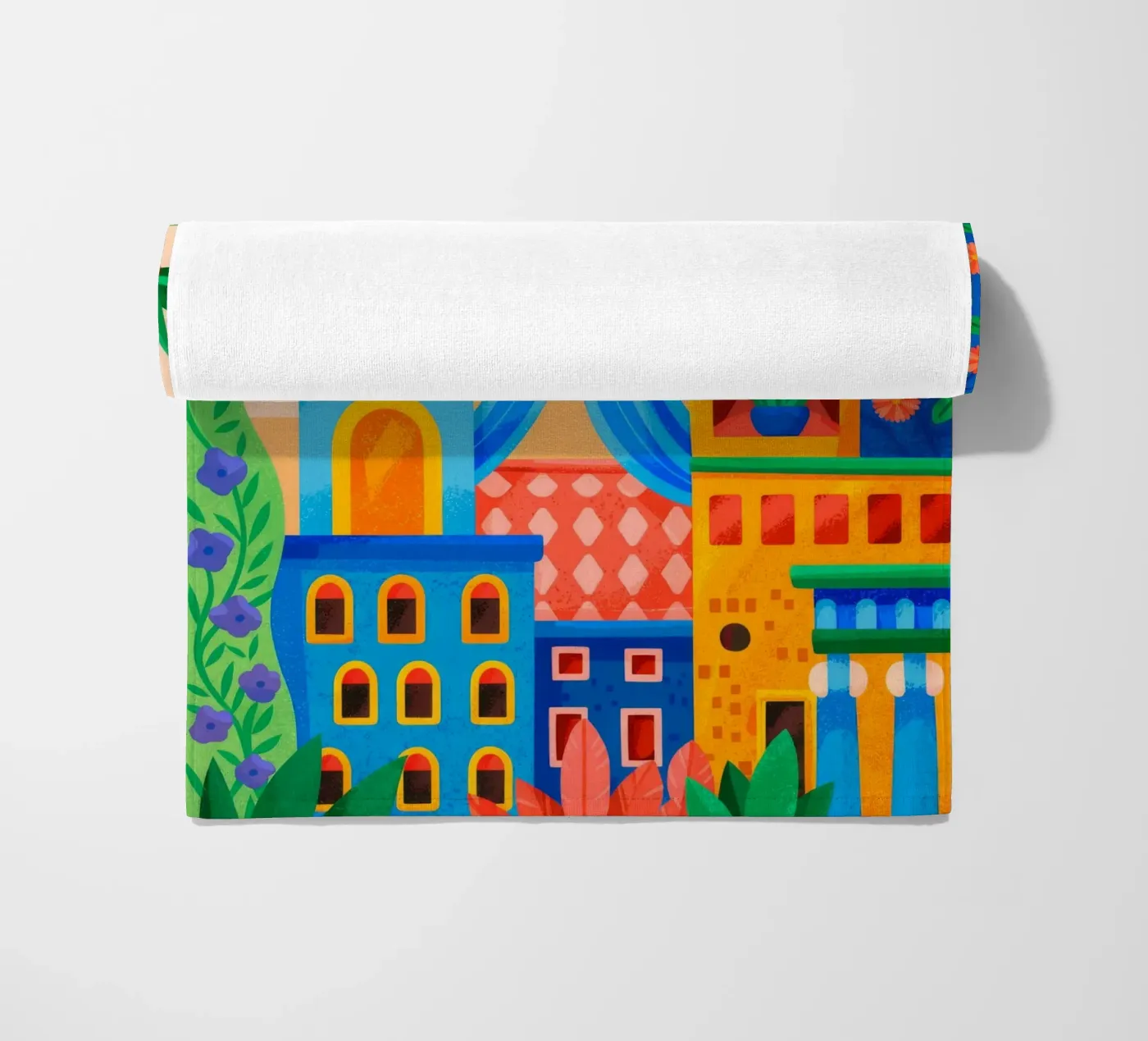 Sunset Oasis telo mare da Murni Strokes