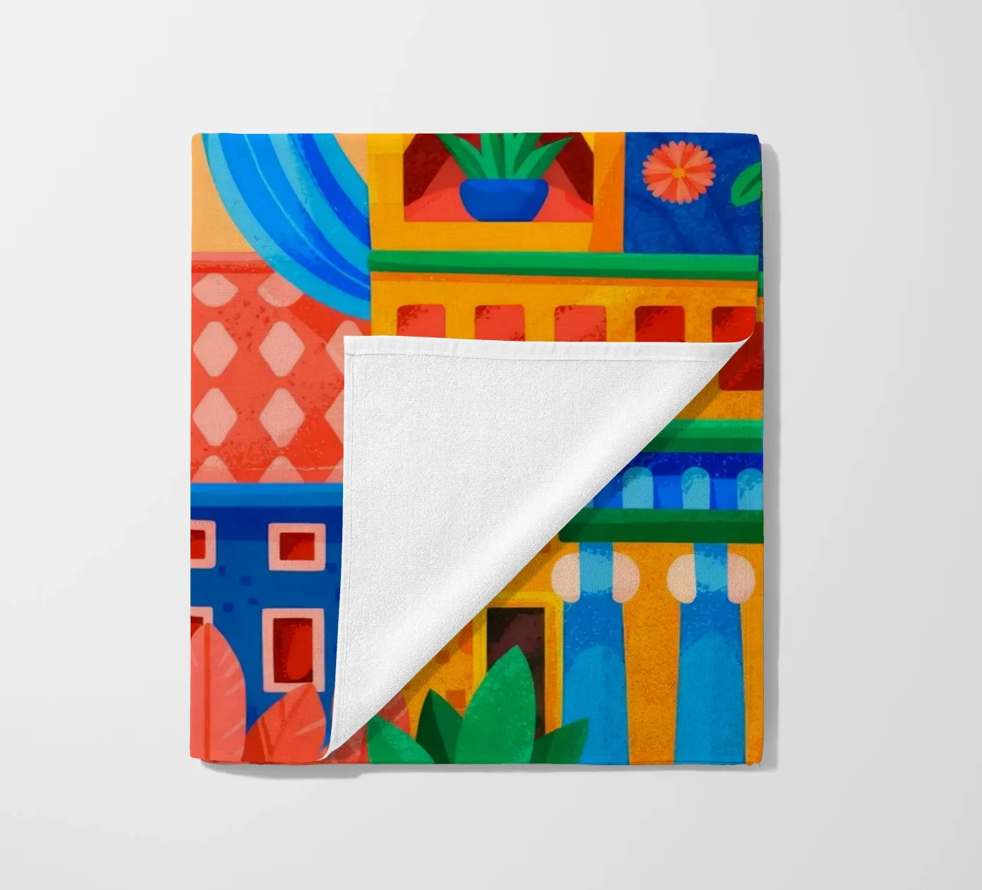 Sunset Oasis telo mare da Murni Strokes