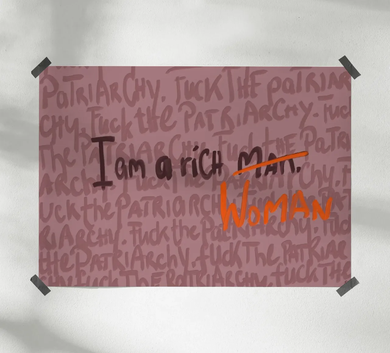 F*** The Patriarchy carta hahnemühle da kind thoughts to paper