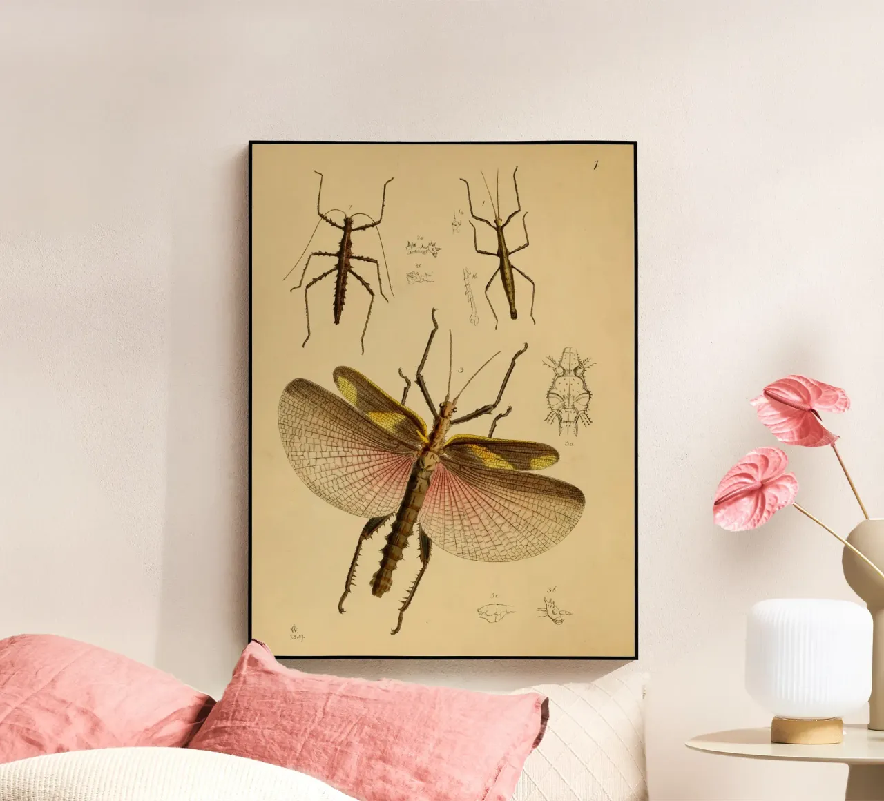 Cherry Wings acryl van vintagebotanics