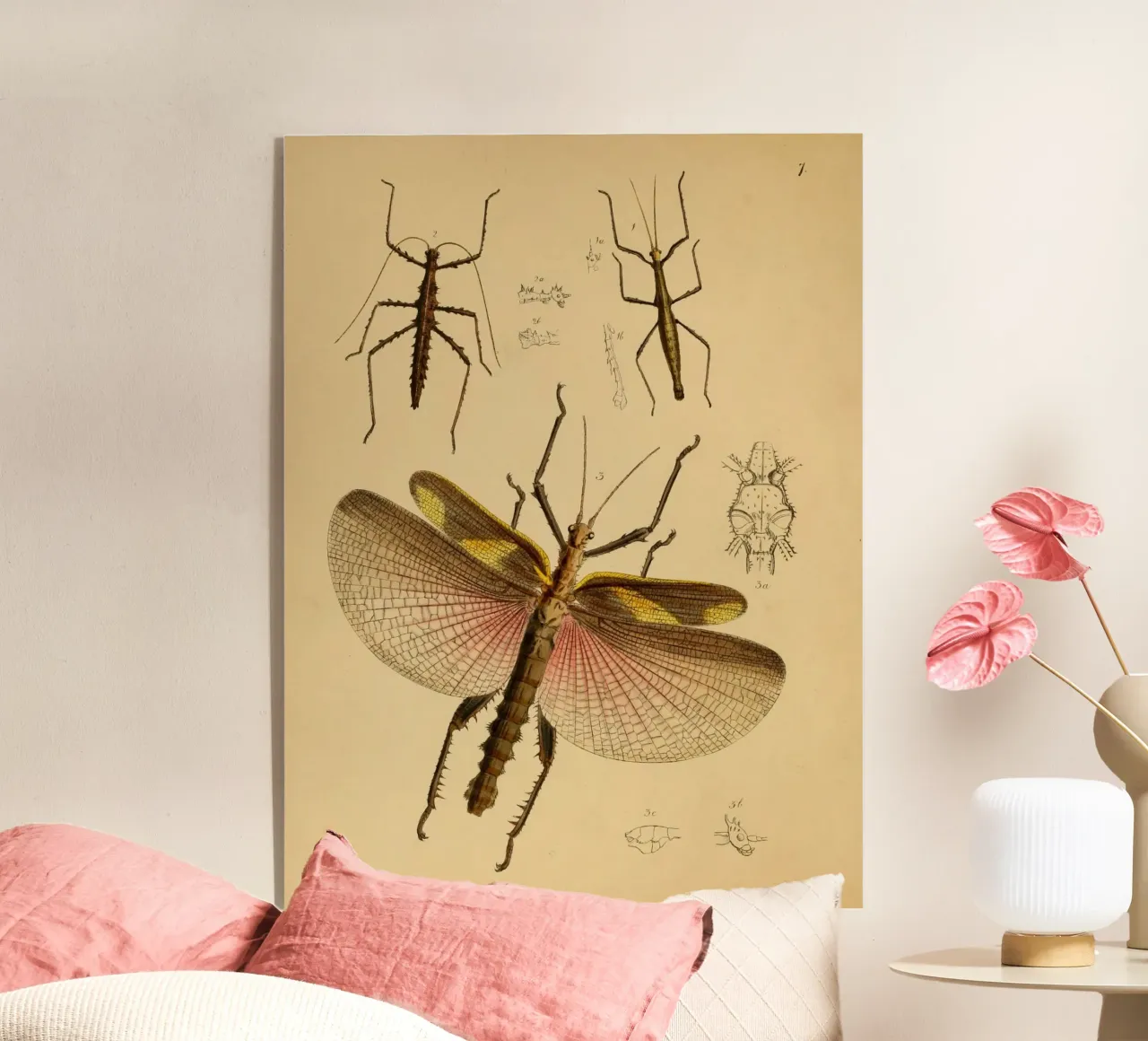 Cherry Wings acryl van vintagebotanics