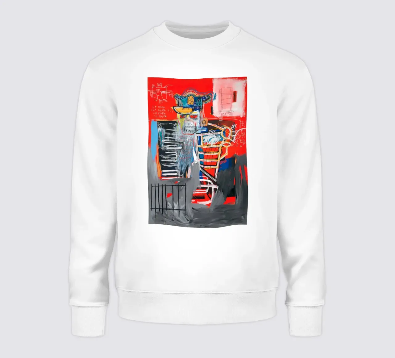 Basquiat La Hara Print | Neo-Expressionist Iconic Art sudadera de NorwesClub