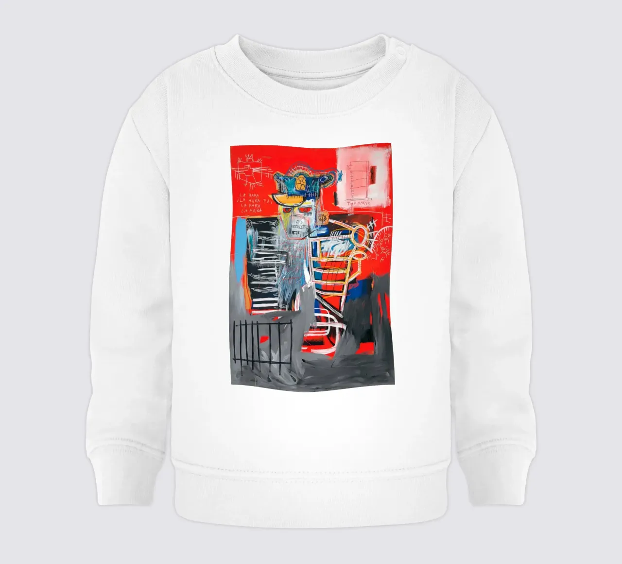 Basquiat La Hara Print | Neo-Expressionist Iconic Art sudadera de bebé de NorwesClub