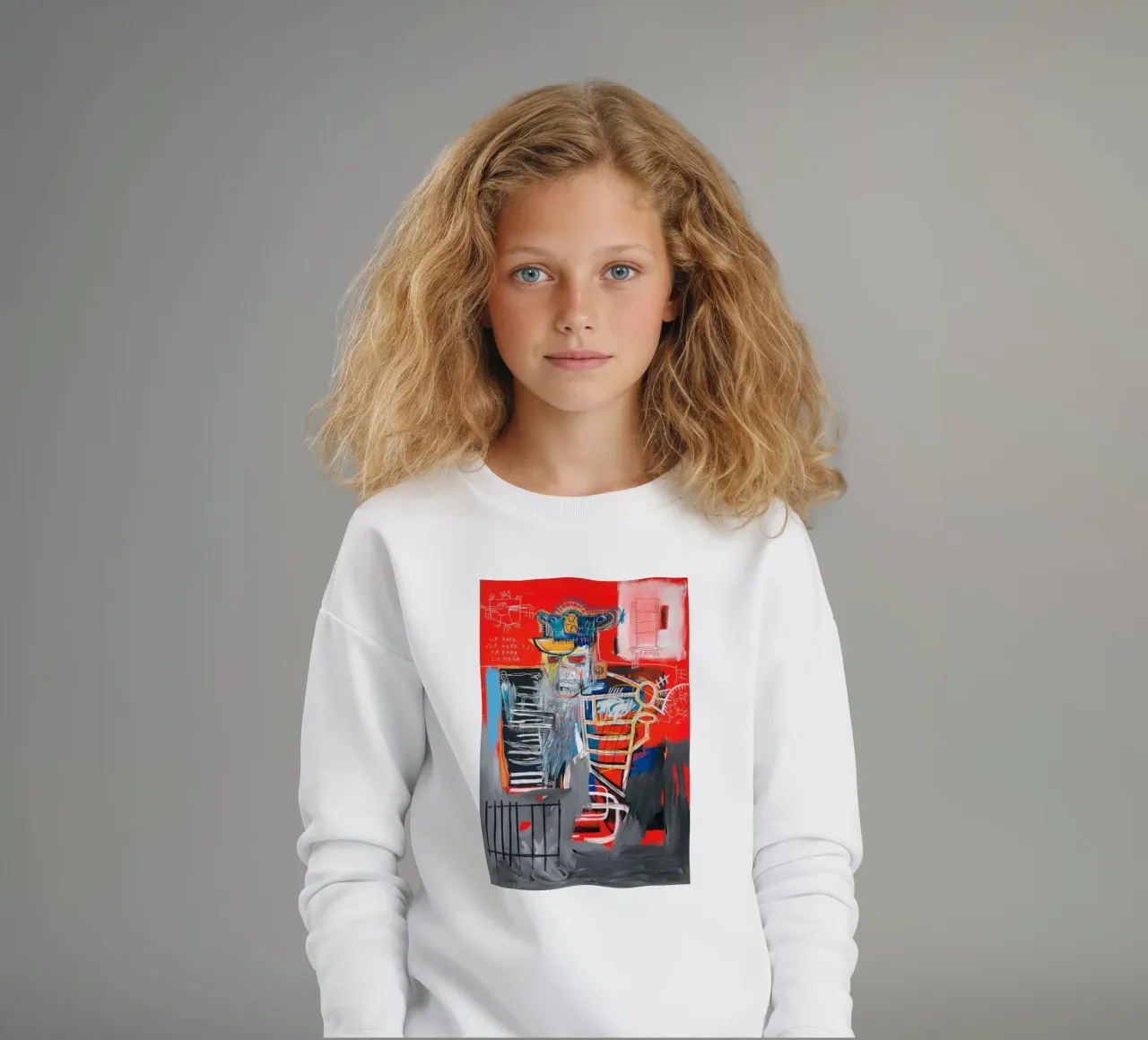 Basquiat La Hara Print | Neo-Expressionist Iconic Art sudadera para niño de NorwesClub