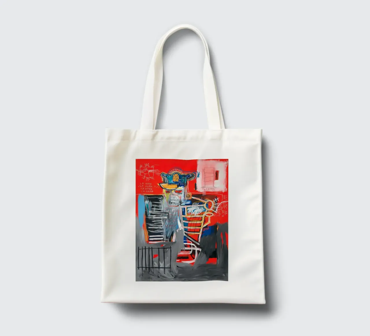 Basquiat La Hara Print | Neo-Expressionist Iconic Art tote bag by NorwesClub