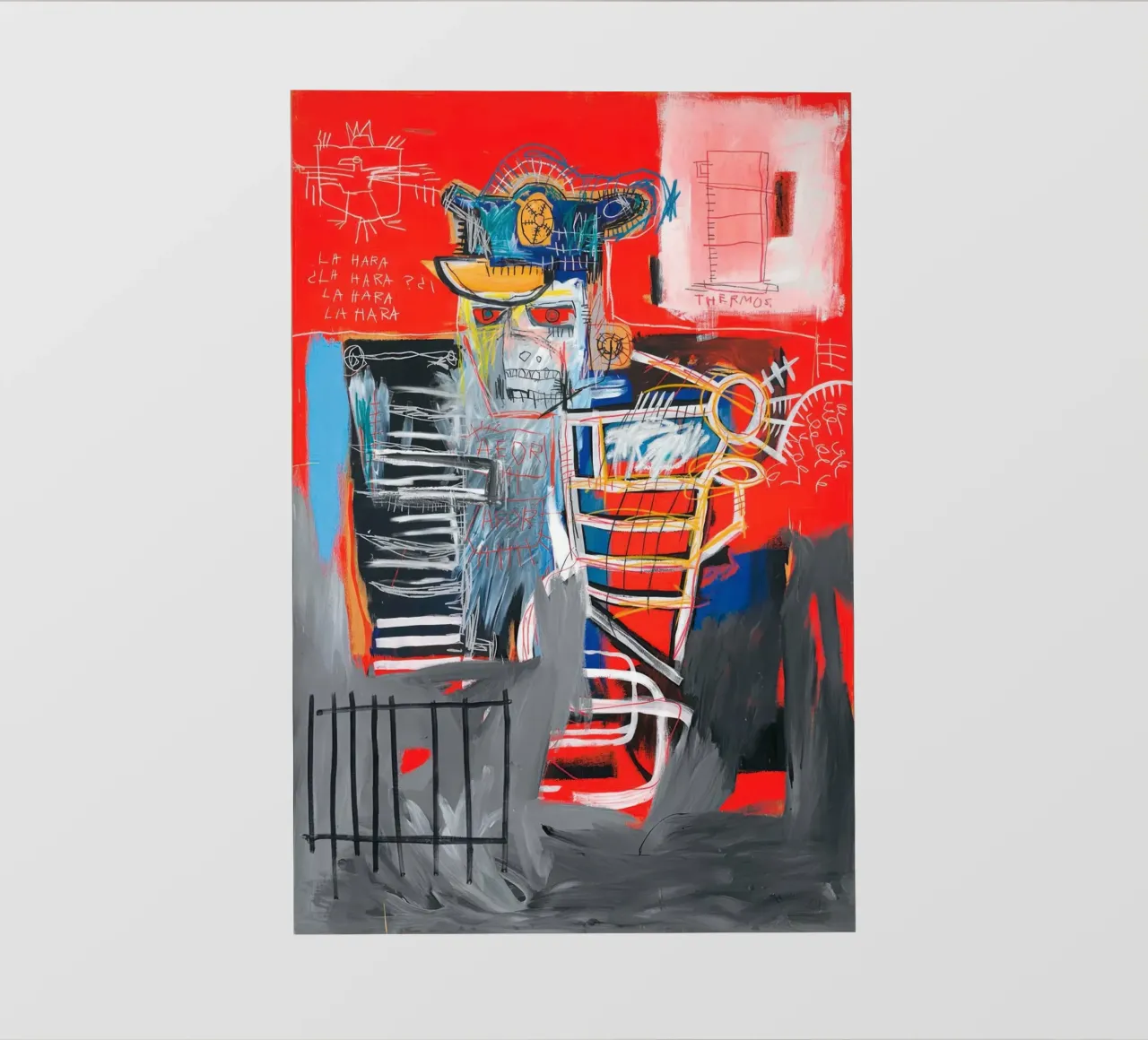 Basquiat La Hara Print | Arte iconica neo-espressionista telo in pvc da NorwesClub