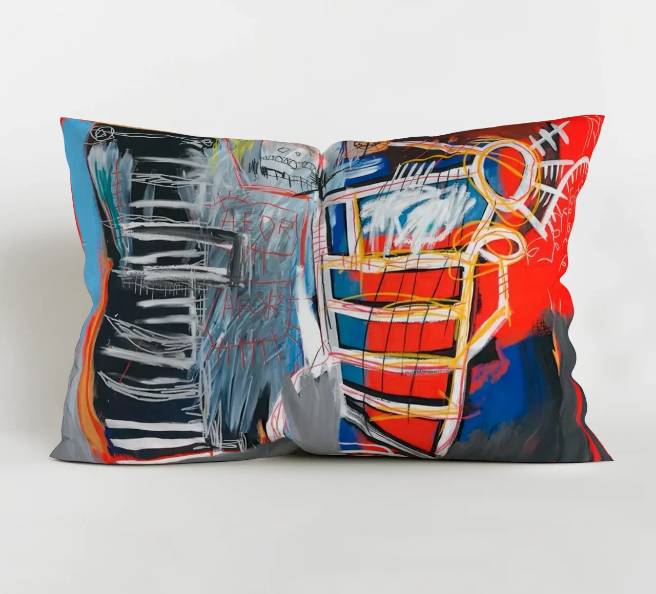 Basquiat La Hara Print | Neo-Expressionist Iconic Art coussin de NorwesClub