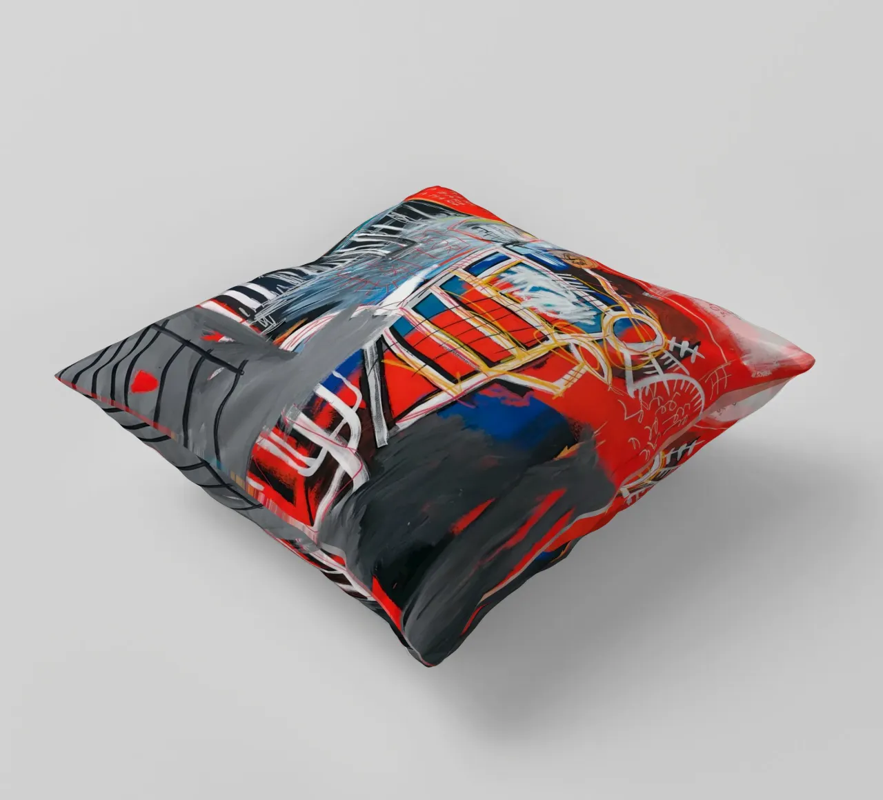 Basquiat La Hara Print | Neo-Expressionist Iconic Art coussin de NorwesClub